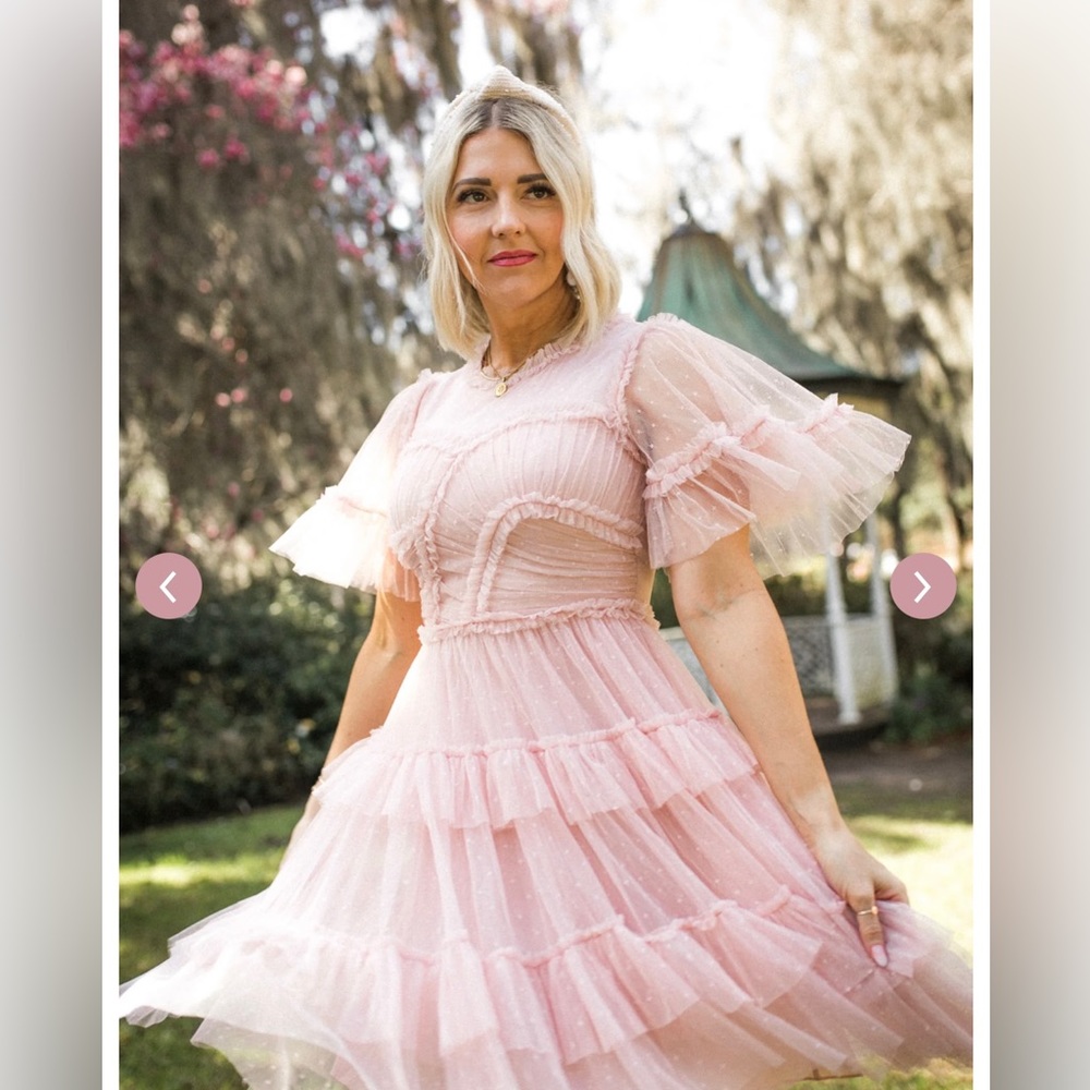 Short Whimsical Dress in Blush New with Tags!